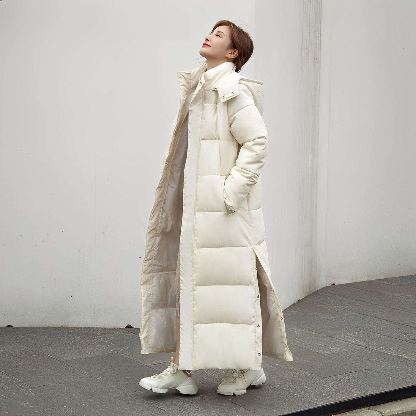 Maylis Long Quilted Coat