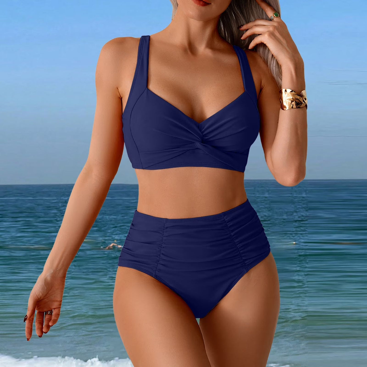Anjie High-Waisted Bikini Set