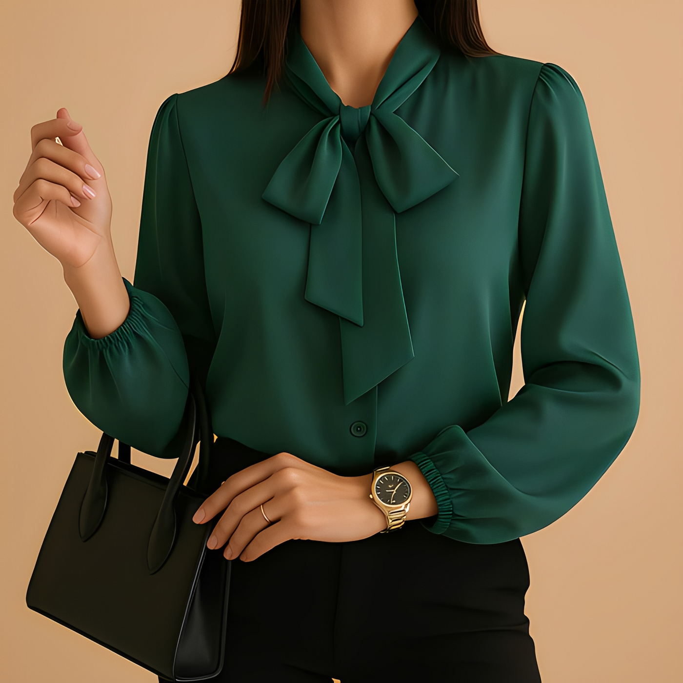 Blainne Bow-Detail Blouse